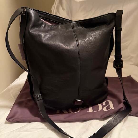 Kooba Black Leather Shoulder Purse with Zip decoration - Picture 5 of 7